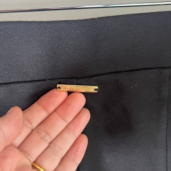 Michael Michael Kors Women's Slit-Hem Leggings PETITE SMALL Black - Picture 5 of 10